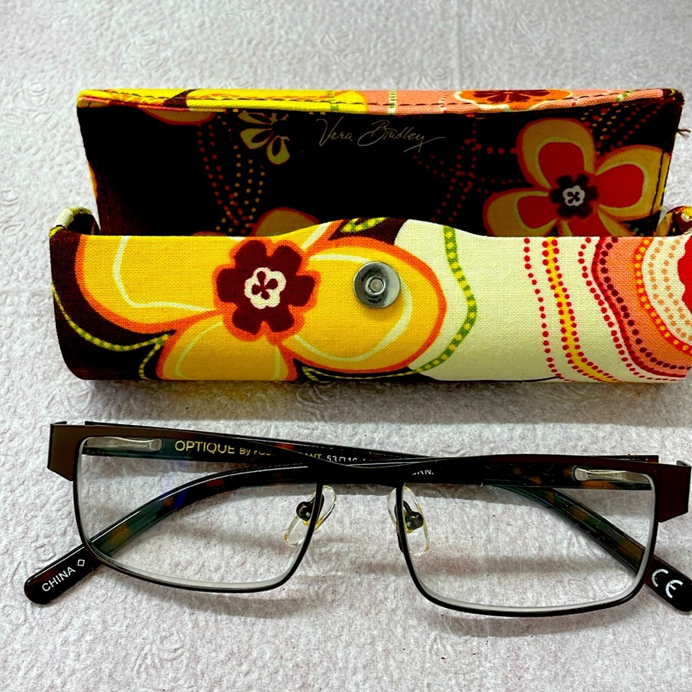 Foster Grant Reading Glasses +1.25 Brown metal/tortoiseshell Unisex NWOT